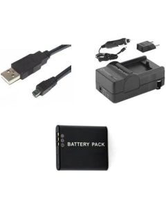 Synergy Digital Accessory Kit Compatible, Works with Pentax WG-3 GPS Digital Camera Includes: SDDLi92 Battery, SDM-192 Charger, USB8PIN USB Cable