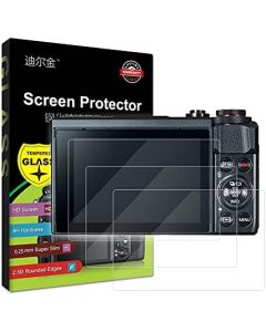3-Pack Tempered Glass LCD Screen Protector Compatible with Canon Powershot G7X G7XII G5X G5XII G9X G9XII G1XIII EOS M6 M6II M50 M50II M100