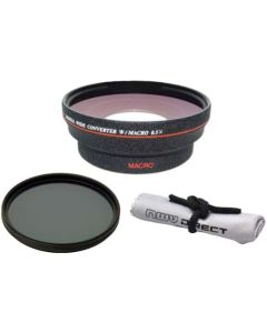 Nikon COOLPIX P900 HD (High Definition) 0.5X Wide Angle Lens with Macro + 82mm Circular Polarizing Filter + Nw Direct Micro Fiber Cleaning Cloth