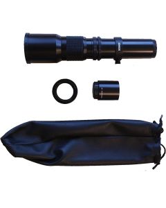 BOWER 500mm Preset Telephoto Lens for Canon DSLR XS, XSI, XT, T1i, T2i, T3, T3i, T4i, 60D, 7D, 5D Mark II5D Mark III