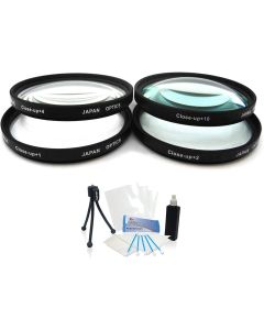 UltraPro 49mm Digital High-Resolution Close-Up Macro Filter Set (+1, 2, 4, and +10 Diopters) with Deluxe Filter Carry Case for Select Sony Digital DSLR Cameras Deluxe Accessory Set Included