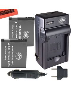 BM Premium 2-Pack of NB-8L Batteries and Battery Charger for Canon PowerShot A2200 is, A3000 is, A3100 is, A3200 is, A3300 is Digital Camera