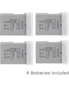 Kastar Battery (4-Pack) for Nik EN-EL14, EN-EL14a, MH-24 and Coolpix P7000, P7100, P7700, P7800, D3100 DSLR, D3200 DSLR, D3300 DSLR, D5100 DSLR, D5200 DSLR, D5300, D5500 DSLR, Df DSLR Cameras