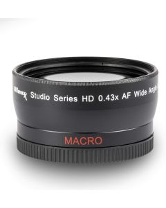 58mm 0.43x Wide Angle (w/Macro) High Definition Lens for DSLR Canon EOS Rebel 70D 77D 80D 90D T8i T7 T7i T6i T6s T6 T5i T5 T4i T3i T100 SL1 SL2 SL3 & More